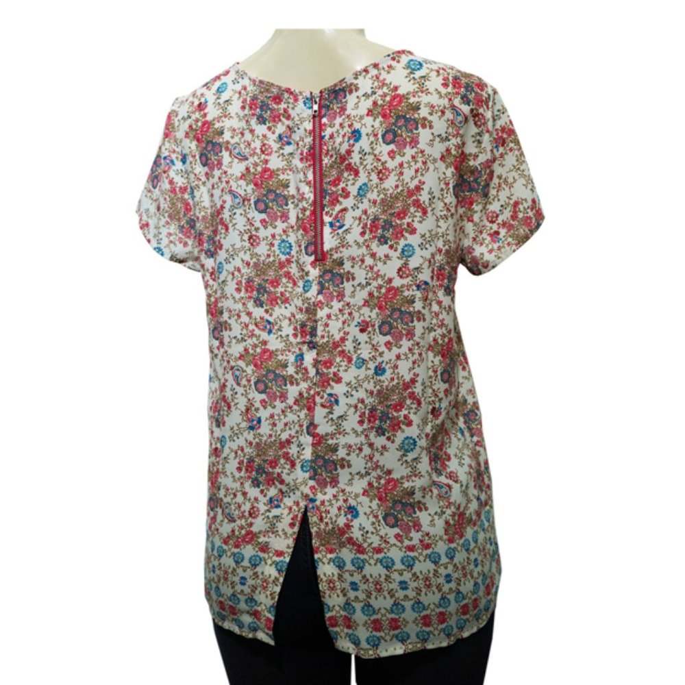 11963FLR-Pink floral top
